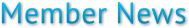 Member News Member News